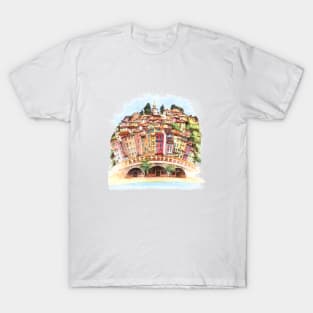 Menton Old Town, France T-Shirt